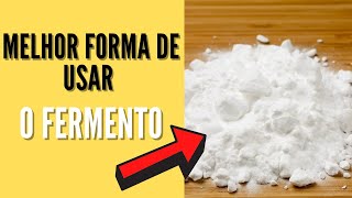 Qual a QUANTIDADE DE FERMENTO para bolo?