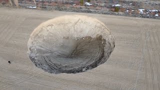 Giant sinkhole open up in Turkey's central Konya province