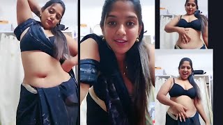 Black saree dance by anu bhabhi tango hot live streaming sexy video #tango #periscopelive  #bhabhi