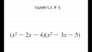 How to: Multiply Polynomials using Box Method (Example 3)