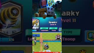 Sparky 😱 💥💯 Clash Royale 👈.      Short #shorts #unfreezmyaccout #foryou