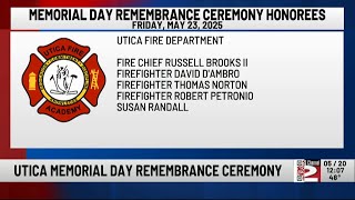 Utica's Memorial Day Remembrance Ceremony on Friday