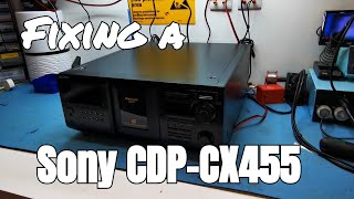 HOW TO - Fix belt & playback issues on Sony`s 400 CD Mega Storage Changers - CDP-CX455 CDP-CX450