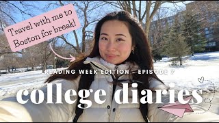 COLLEGE DIARIES | travel with me to boston for reading week!