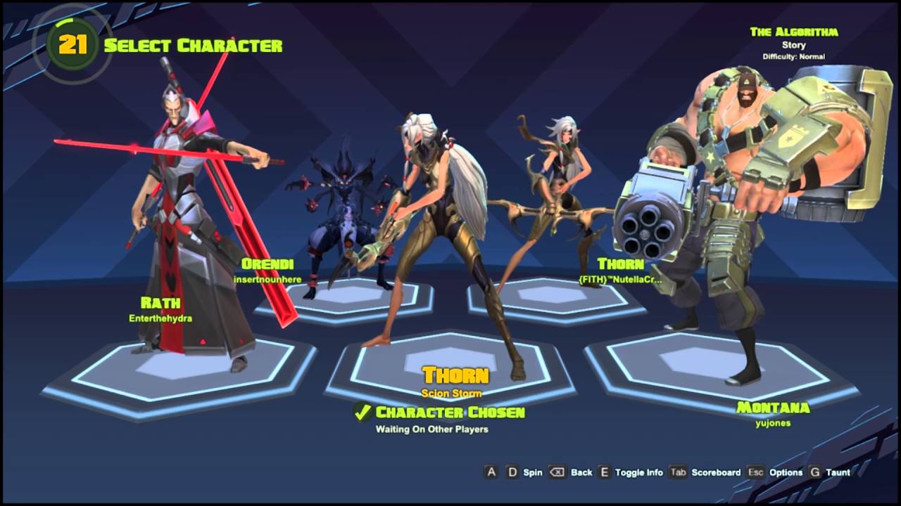 Battleborn Character Selection&Gameplay - YouTube