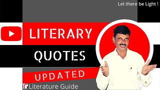 Literary Quotes in English Literature | Literary Quotations - Literature Guide