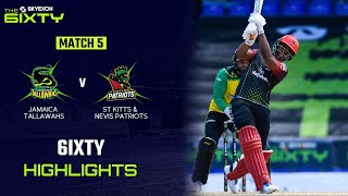 Highlights | Jamaica Tallawahs vs St Kitts & Nevis Patriots | The 6IXTY Men