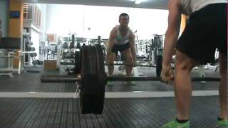 140 x 9 deadlifts