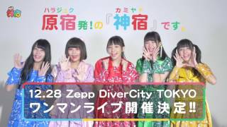 神宿、12.28ZEPPワンマン来てね!!