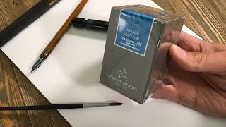 Jacques Herbin 1798 Kyanite du Népal Fountain Pen Ink Unboxing and Review and Giveaway