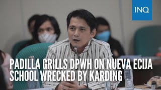 Padilla grills DPWH on Nueva Ecija school wrecked by Karding