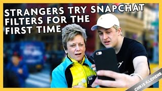 STRANGERS TRY SNAPCHAT FILTERS FOR THE FIRST TIME | Chris Klemens