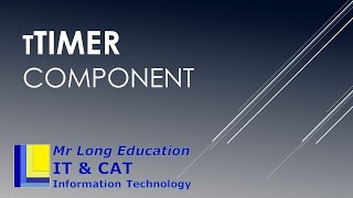 Timer component in Delphi
