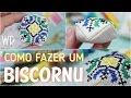 Como fazer um BISCORNU  com ponto cruz - Passo a passo