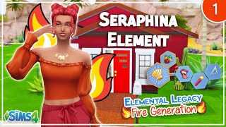 MEETING SERAPHINA! 🔥 Elemental Legacy Fire Generation Episode 1 🔥 The Sims 4