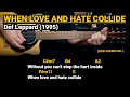 When Love and Hate Collide - Def Leppard (1995) Easy Guitar Chords Tutorial with Lyrics