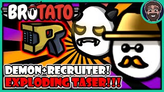 INSANE Run - EXPLODING Tasers Destroy Everything!!! | Brotato: Modded