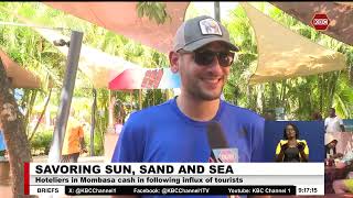 Hoteliers in Mombasa cash in following influx of tourists