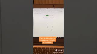 How to Construct an Equilateral Triangle in DeltaMath