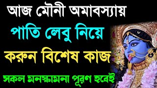 আজ মৌনী অমাবস্যার সন্ধ্যায় করুন লেবু দিয়ে এই বিশেষ টোটকা। চাকরি জীবনে হঠাৎ কর্ম প্রাপ্তি ঘটবে ১০০%