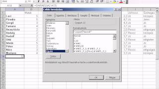Excel szám egyéni formázása