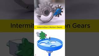 Intermittent Motion Gears #solidworks #cad #engineering #mechanical  #machine #fusion360 #mechanism