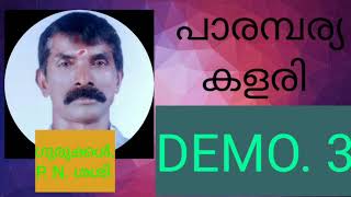 DEMO. 3...പാരമ്പര്യ  കളരി.. ഗുരുദർശന കളരി..തിരുമ്മ്.. ഗുരുക്കൾ. പി. എൻ. ശശി.. ചമ്പക്കര. Kottayam