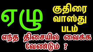 7 Lucky Horse ஏழு குதிரை வாஸ்து படம் எந்த திசையில் வைக்க வேண்டும் ?