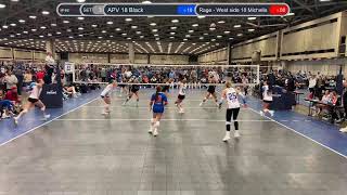 APV 18 Black vs Rage - West side 18 Michelle, 2025-02-01, Day 2, Match 4, 1st Set