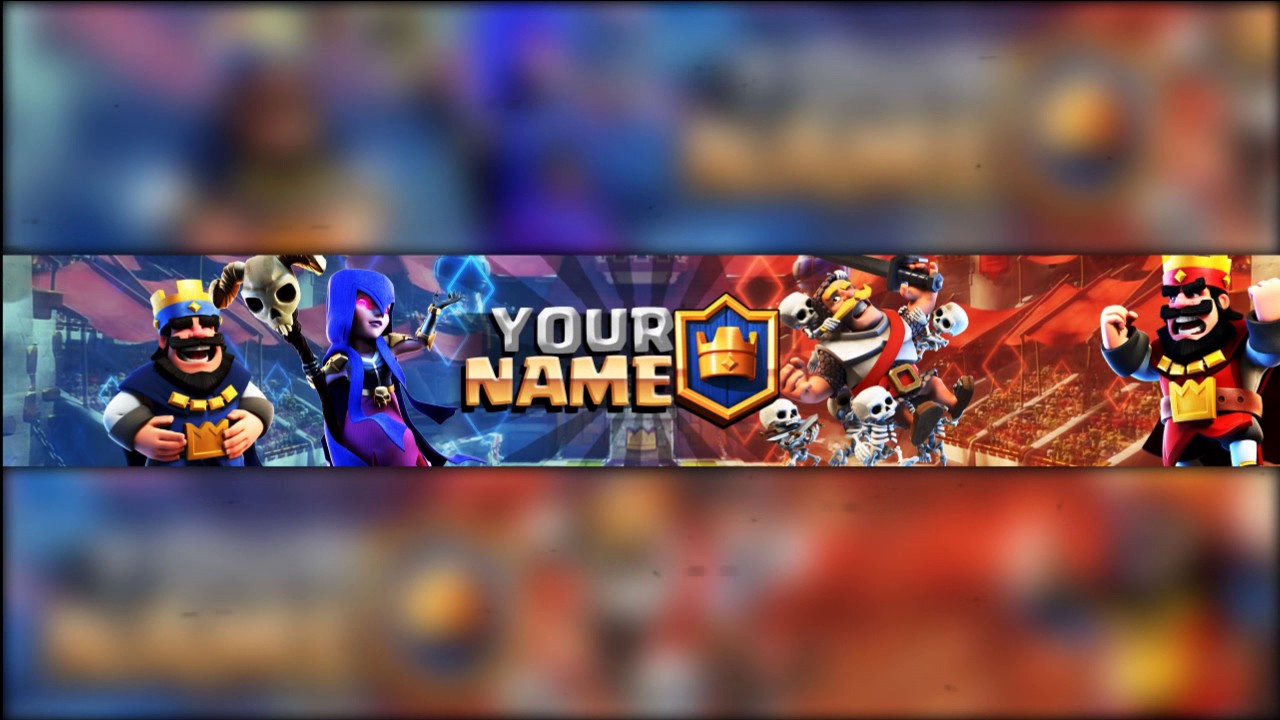 FREE TEMPLATE - Clash Royale YouTube Banner PSD | Photoshop - YouTube