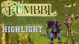 Blood Bowl - Lovely chainpush to get Slibli into blitzing range (FUMBBL)