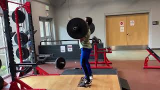 290lbs/132kg raw clean and jerk @77kg 16yo