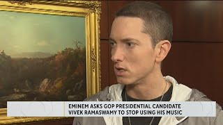 Eminem asks GOP presidential candidate Vivek Ramaswamy to stop using his music