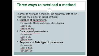 JAVA session 27 method overloading