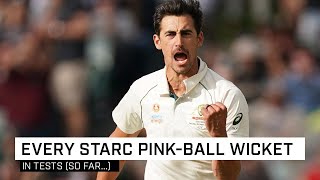 All 42 wickets taken by Mitch Starc in day-night Tests