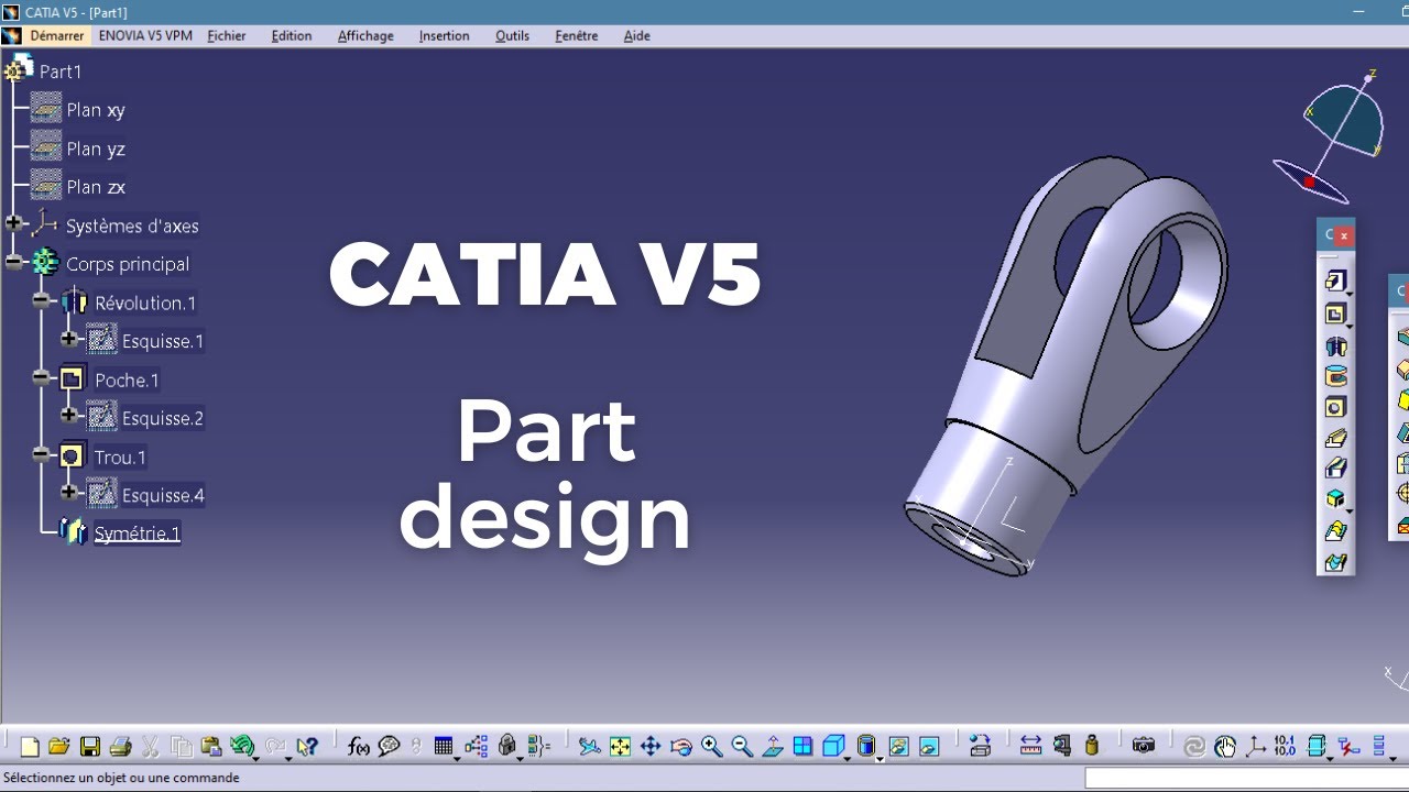 Tutorial Catia V5 Part Design Youtube