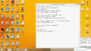 How to set environment variable and run java program
