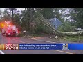 Stormy Weather Cause Flooding, Fallen Trees In Massachusetts