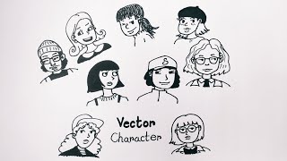 Cartoon Characters drawing | Tutorial for cartoon character