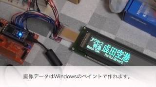 電車の方向幕ぽいものを作ってみた