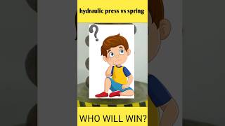 hydraulic press vs spring  || who will win😱 #shorts #fact #factinhindi #youtubeshorts #short #yt