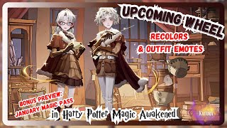 Magic Awakened - Upcoming 12/24 Wheel Leak - Outfit, Recolors, \u0026 Outfit Emotes + January Magic Pass