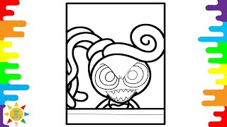 Scary Mommy Long Legs Coloring Page | Poppy Playtime Chapter 2 Coloring | Alex Skrindo - Jumbo