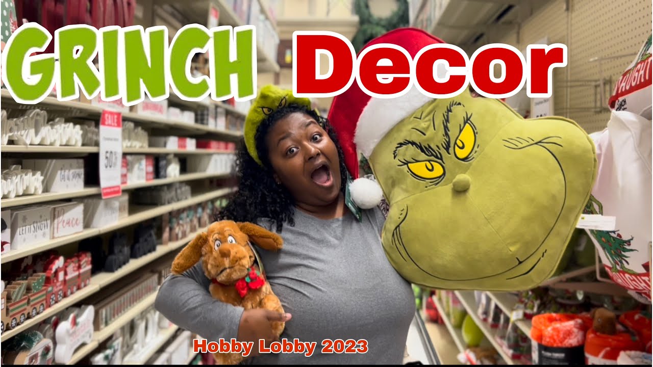Hobby Lobby Grinch Christmas Decor 2023 Youtube