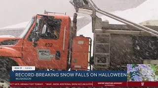 'We're always ready': Muskegon Co. Road Commission spreads salt, not sweets on Halloween