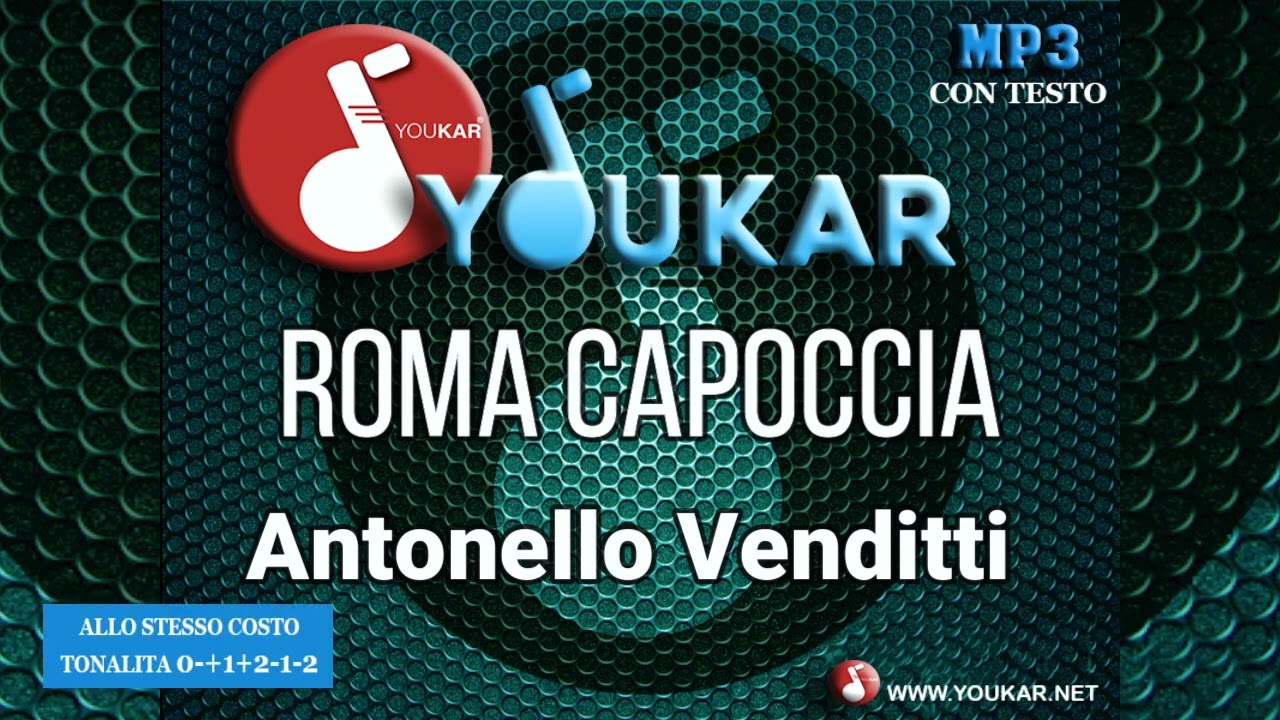 Karaoke Antonello Venditti Roma Capoccia - YouTube