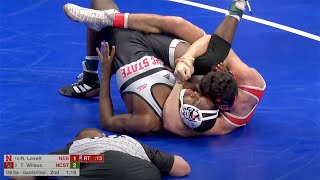 149lbs Ridge Lovett (Nebraska) vs Tariq Wilson (NC State)