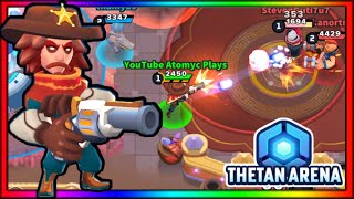 Thetan Arena Cluster Gameplay - 12 Kills in Tower Gamemode - NEW Best Marksman Hero?