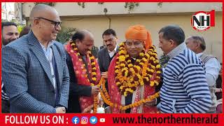 BJP J\u0026K President, #Sat_Sharma today met party workers in #Katra,