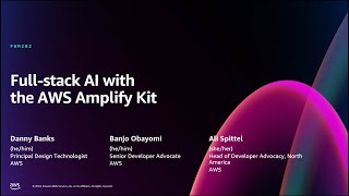 AWS re:Invent 2024 - Full-stack AI with the AWS Amplify AI kit (FWM202)